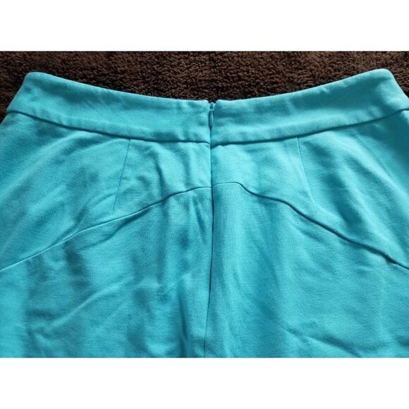 GRACE ELEMENTS Knit Pencil Skirt Turquoise Blue Women’s SZ 31" Waist - Picture 4 of 8